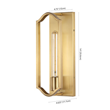 Chloe 4.75" Modern Bohemian Iron LED Sconce - JONATHAN Y